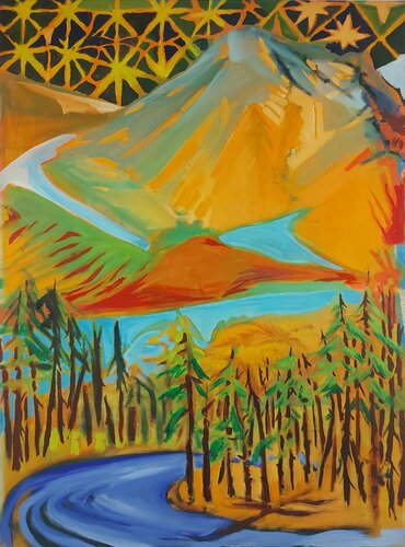 Starry Mountains 1 di Baptiste Laurent, Pittura in vendita su Singulart