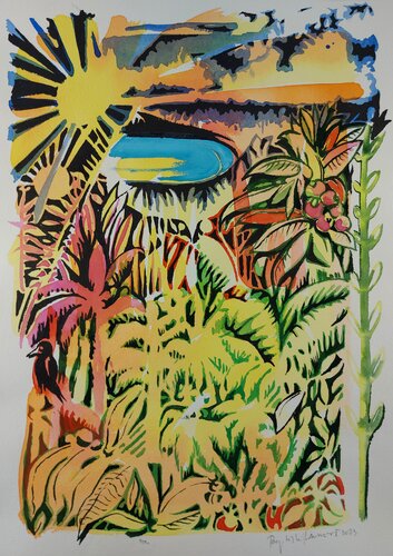 Bean in Jungle di Baptiste Laurent, Pittura in vendita su Singulart