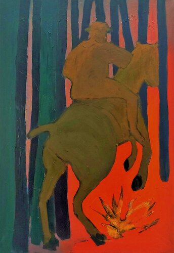 Caballo de la san Bartolome di Baptiste Laurent, Pittura in vendita su Singulart