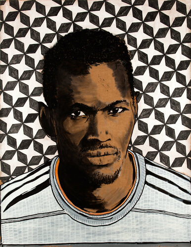 Modou by Baptiste Laurent, 종이 for Sale on Singulart