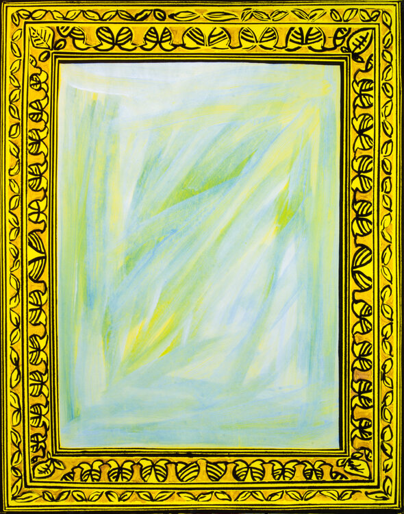 Miroir sans reflet moulure noire Baptiste Laurent