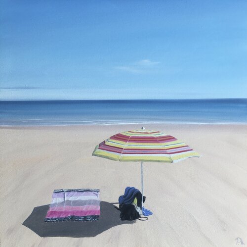 Mini Solo en la playa par Paco Muñoz Santana, Peinture en vente sur Singulart