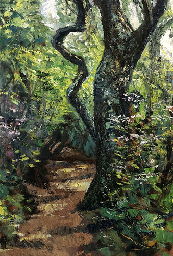 Rattlesnake Lodge Trail di David Sheldon, Pittura in vendita su Singulart