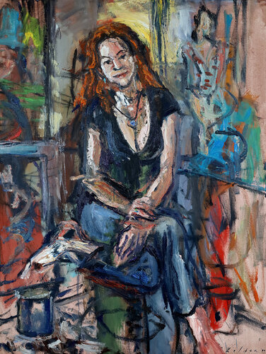 Portrait of Marie-Lise di David Sheldon, Pittura in vendita su Singulart
