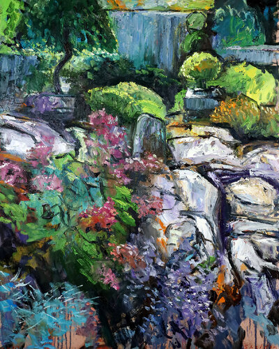 Bonsai Garden di David Sheldon, Pittura in vendita su Singulart