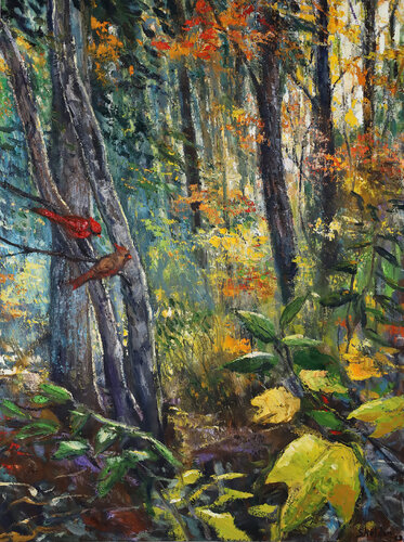 Autumn Light di David Sheldon, Pittura in vendita su Singulart