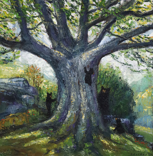 Mountain Mama di David Sheldon, Pittura in vendita su Singulart
