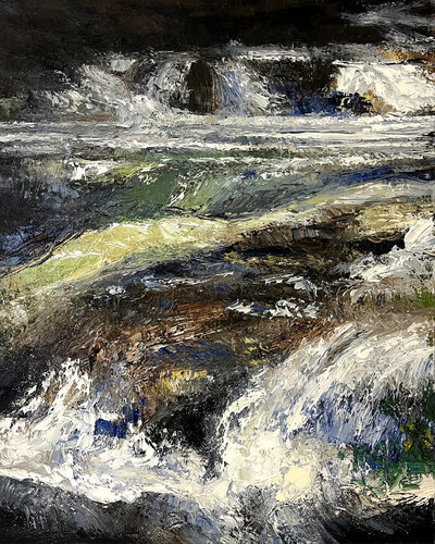 Green River Gorge, Study 2 di David Sheldon, Pittura in vendita su Singulart