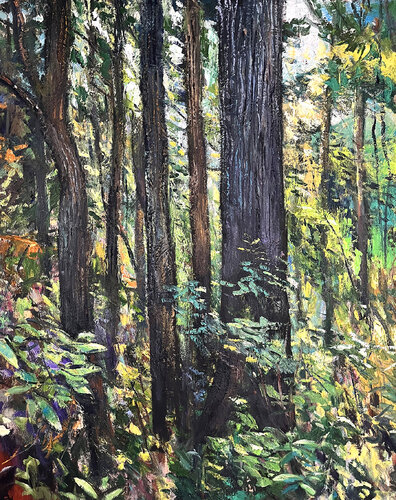 Resplendent Forest by David Sheldon, Painting for Sale on Singulart