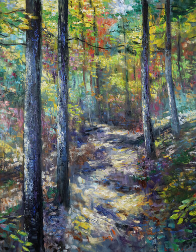 Forest Way di David Sheldon, Pittura in vendita su Singulart