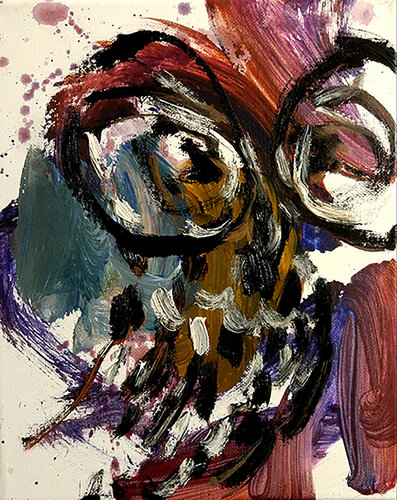 Screech Owl di David Sheldon, Pittura in vendita su Singulart