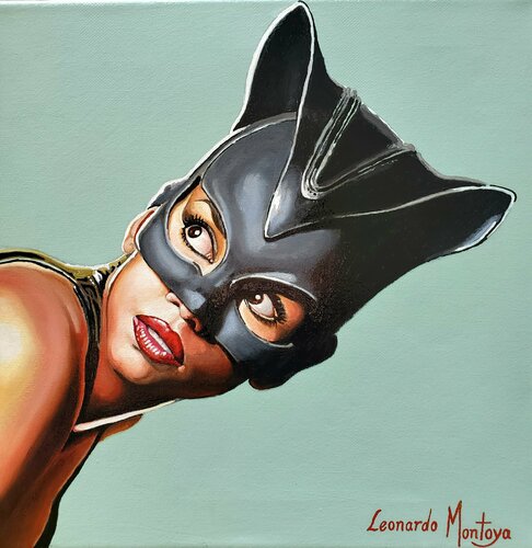 Halle Berry/ Catwoman by Leonardo Montoya, Painting for Sale on Singulart
