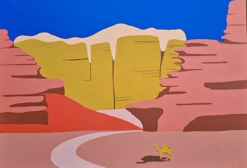 Wadi Rum van Emilie Chêne, Schilderij te koop op Singulart