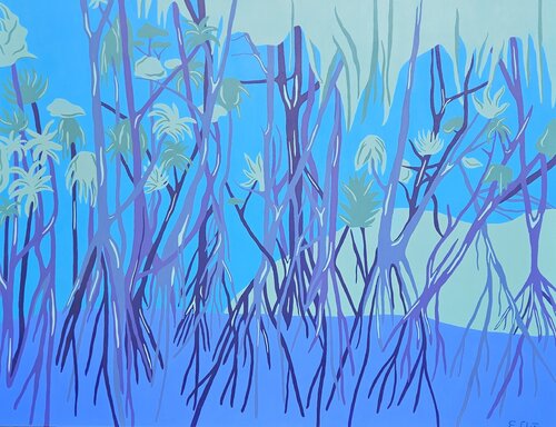 Mangrove van Emilie Chêne, Schilderij te koop op Singulart