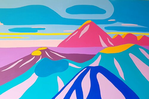 Lever du jour sur les volcans de Java Emilie Chêne