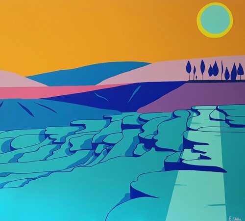 Pamukkale van Emilie Chêne, Schilderij te koop op Singulart