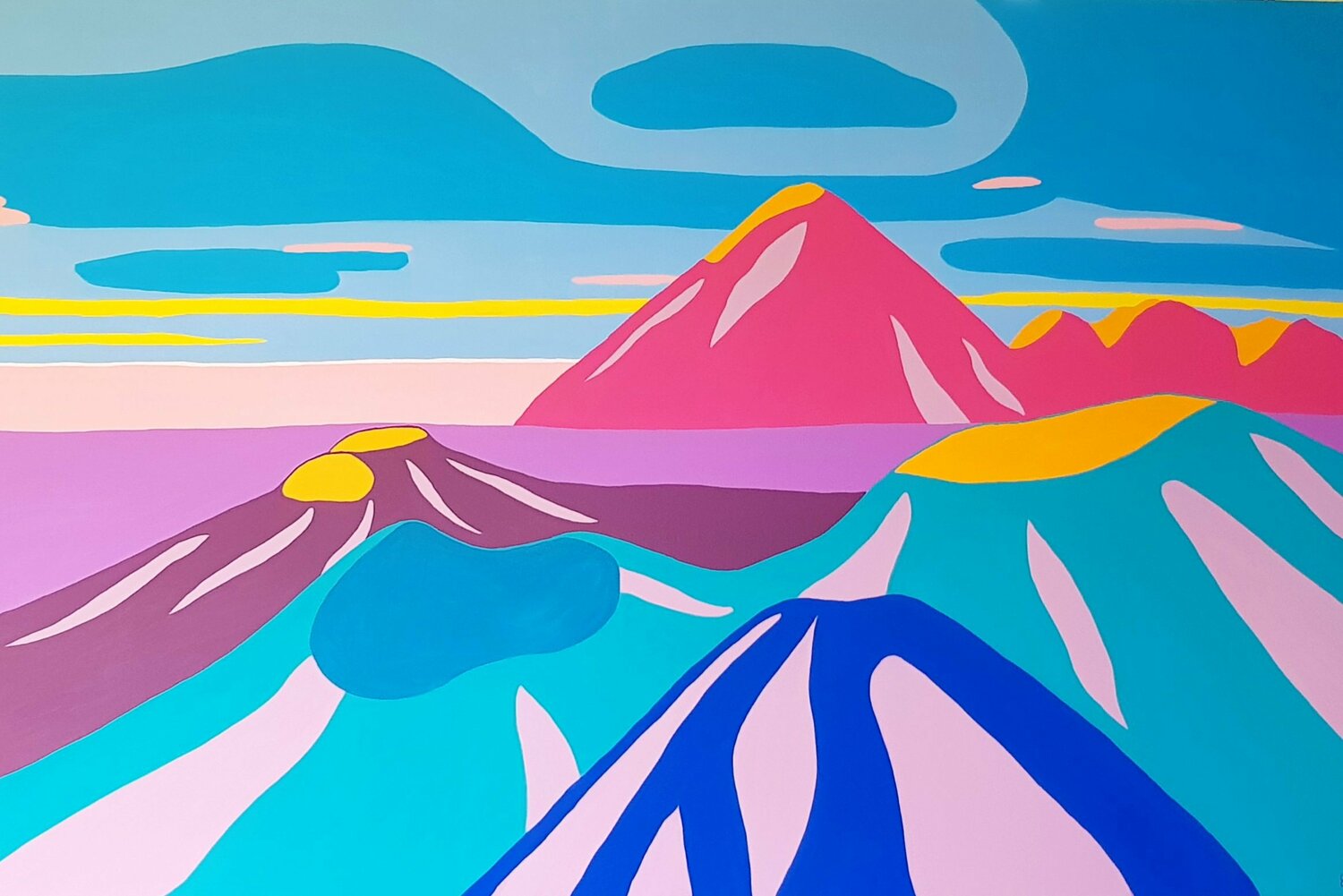 Lever du jour sur les volcans de Java Emilie Chêne