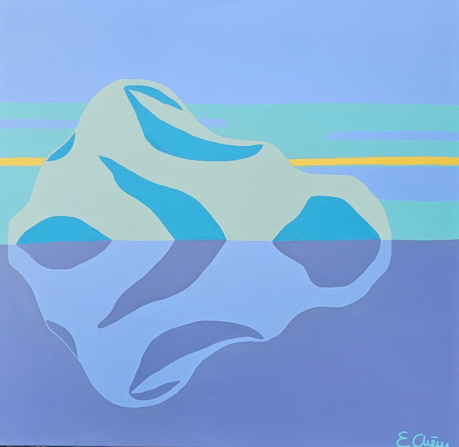 Iceberg Emilie Chêne Origineel schilderij te koop