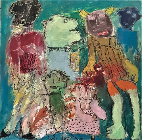 Les âmes glorieuses par Ronnie NEMORIN, Peinture en vente sur Singulart