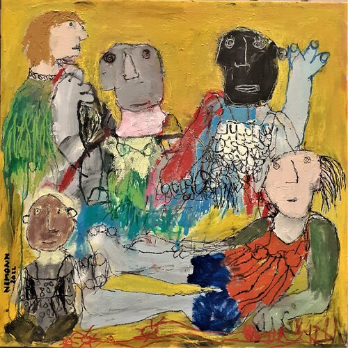 Saltimbanque d'ailleurs van Ronnie NEMORIN, Schilderij te koop op Singulart