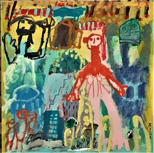 Let's go Brother van Ronnie NEMORIN, Schilderij te koop op Singulart