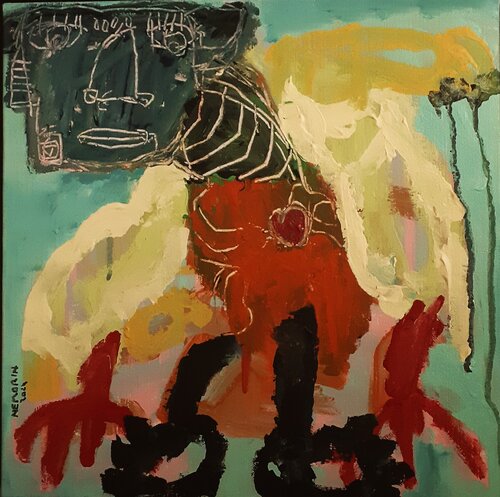 Ma reflexion spirituelle by Ronnie NEMORIN, Painting for Sale on Singulart