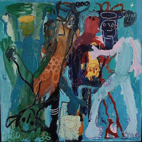 Hyper Résilience van Ronnie NEMORIN, Schilderij te koop op Singulart
