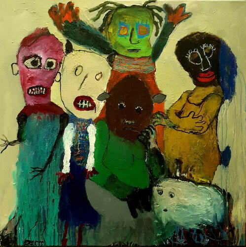 Il est vachement chouette di Ronnie NEMORIN, Pittura in vendita su Singulart