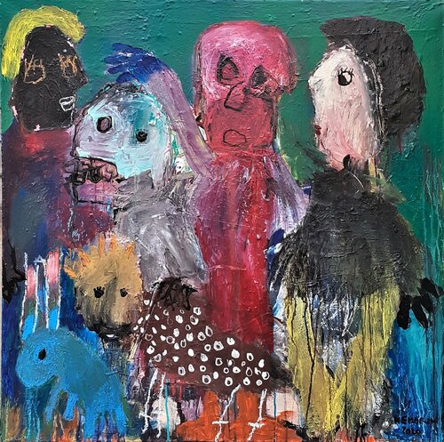 Je ne désespère  pas crâne d'œuf di Ronnie NEMORIN, Pittura in vendita su Singulart