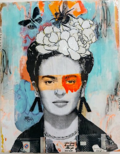 Frida menthe à l'eau di Maryline Lemaitre, Pittura in vendita su Singulart