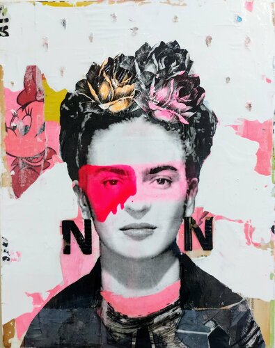 Frida grenadine di Maryline Lemaitre, Pittura in vendita su Singulart