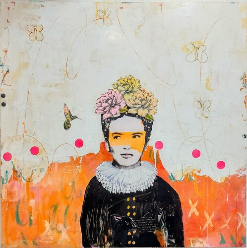 Qui vient dans ma bulle ? di Maryline Lemaitre, Pittura in vendita su Singulart