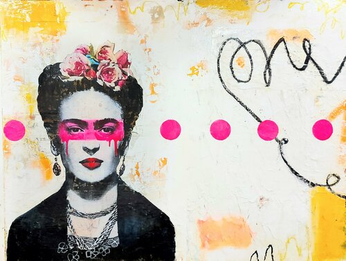 Frida à la framboise di Maryline Lemaitre, Pittura in vendita su Singulart