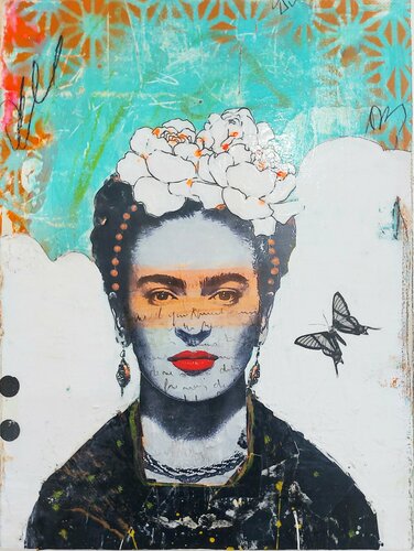 Frida Fleur d'oranger di Maryline Lemaitre, Pittura in vendita su Singulart