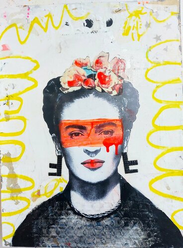 Frida Cerise di Maryline Lemaitre, Pittura in vendita su Singulart