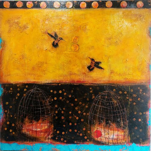 Le parfum de la liberté van Maryline Lemaitre, Schilderij te koop op Singulart