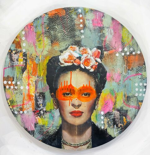 Frida aux parfums d'Asie van Maryline Lemaitre, Schilderij te koop op Singulart