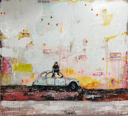 Rue des Affranchis di Maryline Lemaitre, Pittura in vendita su Singulart
