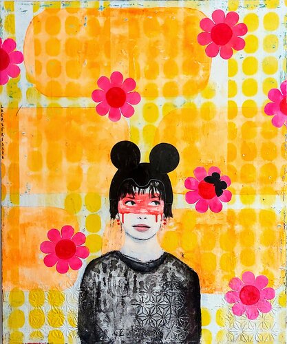 La Pas pressée van Maryline Lemaitre, Schilderij te koop op Singulart