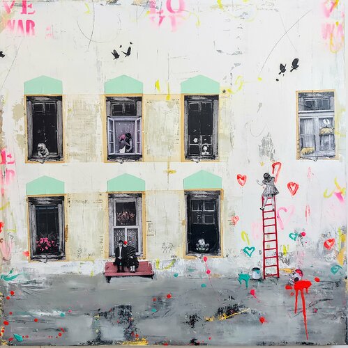 Y'a de l'amour dans l'air di Maryline Lemaitre, Pittura in vendita su Singulart