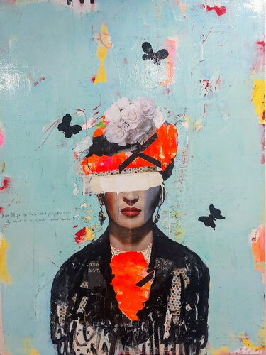 Ainsi fanent les roses di Maryline Lemaitre, Pittura in vendita su Singulart