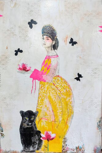 L'élégance van Maryline Lemaitre, Schilderij te koop op Singulart