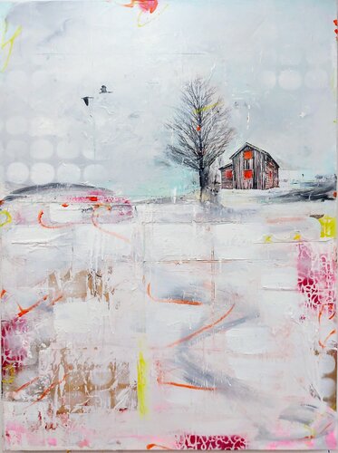 Jour de neige de Maryline Lemaitre, Pintura a la venta en Singulart