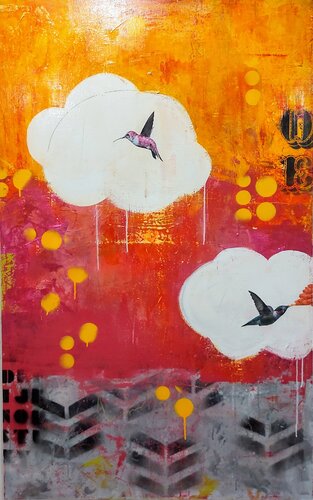 L'échappée belle I par Maryline Lemaitre, Peinture en vente sur Singulart