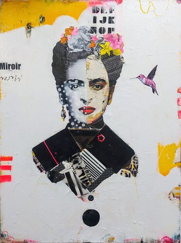 Miroir, matiere à reflexion... van Maryline Lemaitre, Schilderij te koop op Singulart