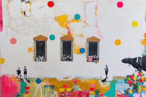 Les p'tits plaisirs van Maryline Lemaitre, Schilderij te koop op Singulart