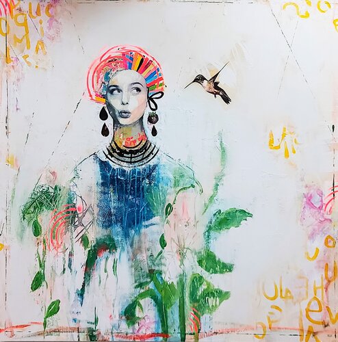 Le fruit défendu van Maryline Lemaitre, Schilderij te koop op Singulart