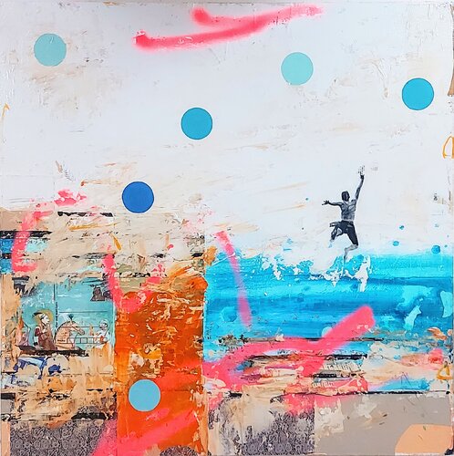 Plonge ! de Maryline Lemaitre, Pintura a la venta en Singulart