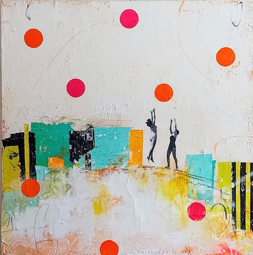 Décrocher la lune von Maryline Lemaitre, Malerei kaufen auf Singulart