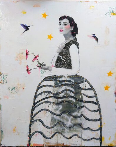 Ne laisse pas s'envoler ce moment van Maryline Lemaitre, Schilderij te koop op Singulart